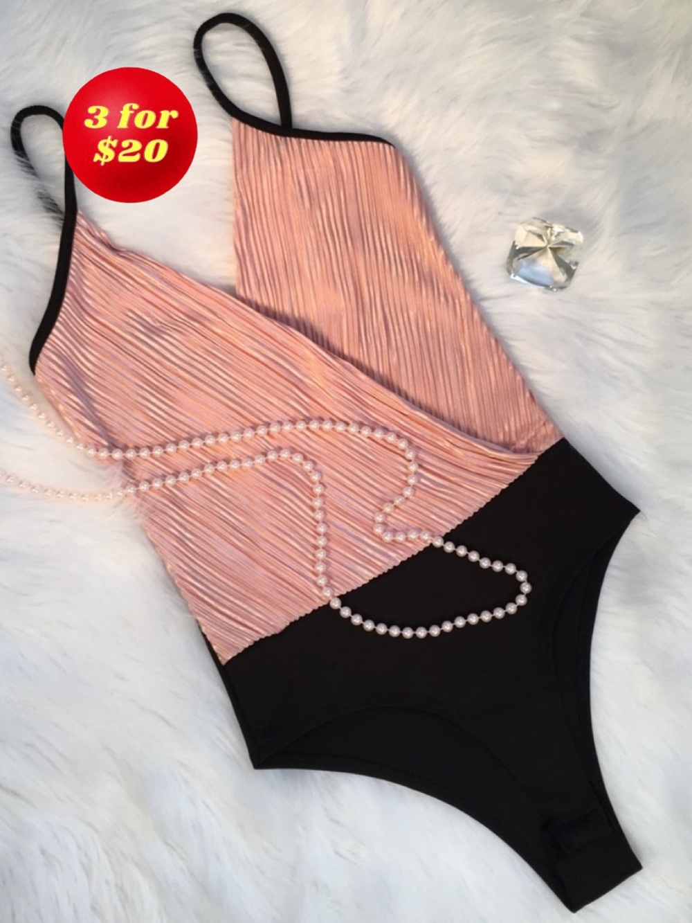 NEW Bodysuit Deep V Plunge Parvenue